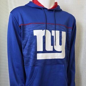 New York Giants Football Hoodie Blue Red NWT Men's L/XL - SEE DESC